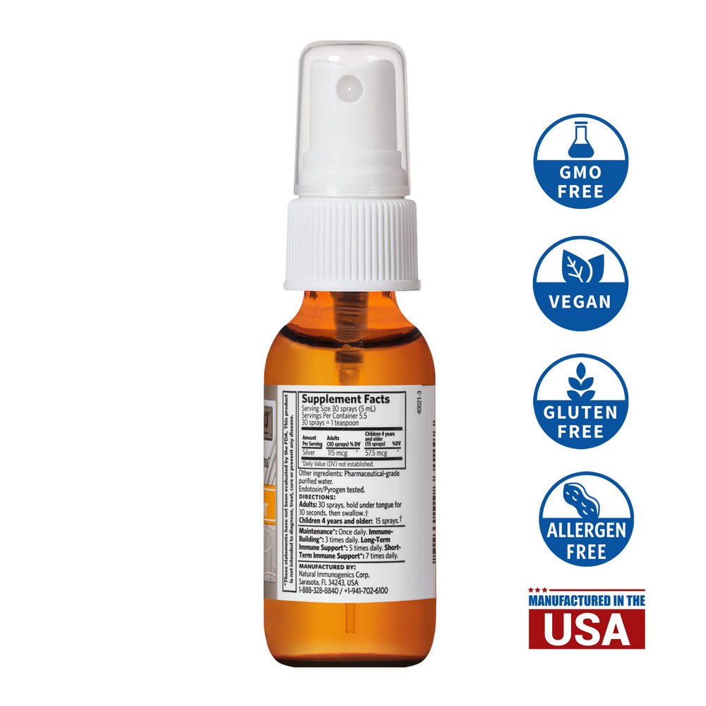Argentyn 23 23 ppm label close-up emphasizing precise formulation and reliability