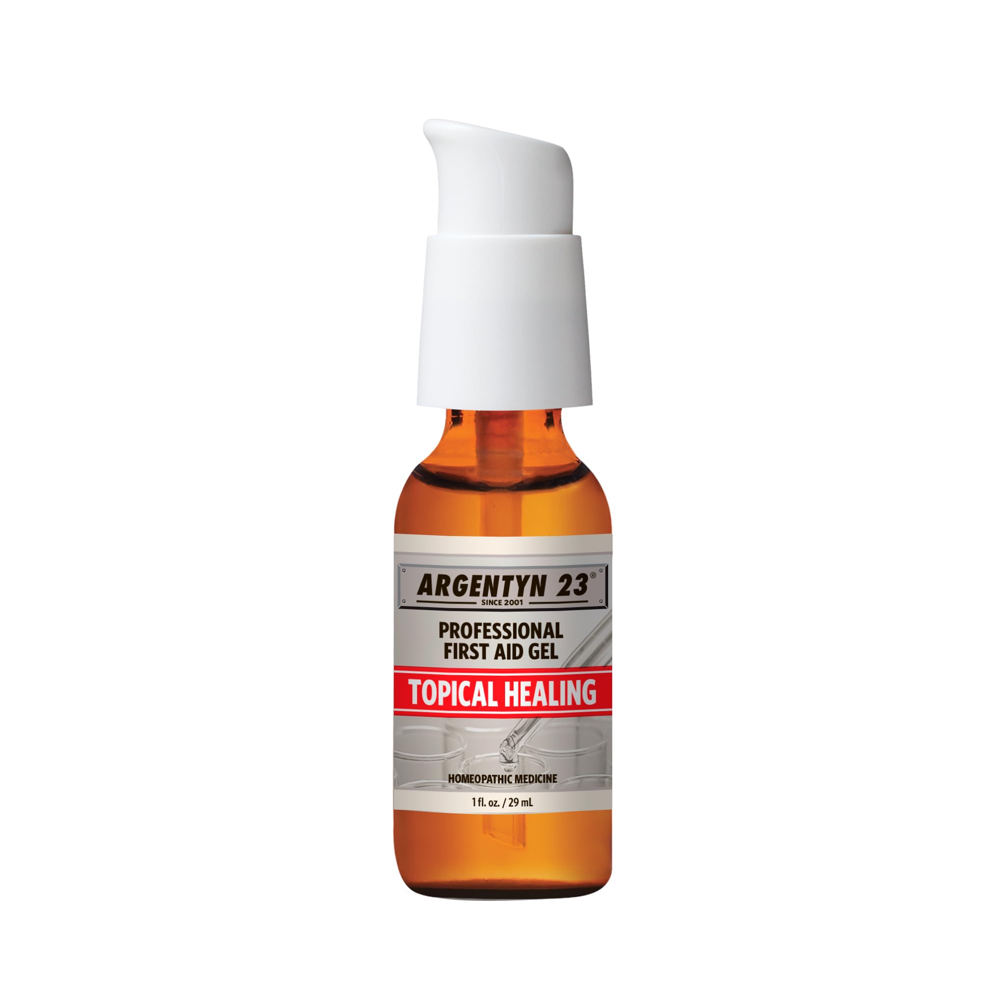 Argentyn 23 gel bottle pump for easy topical care