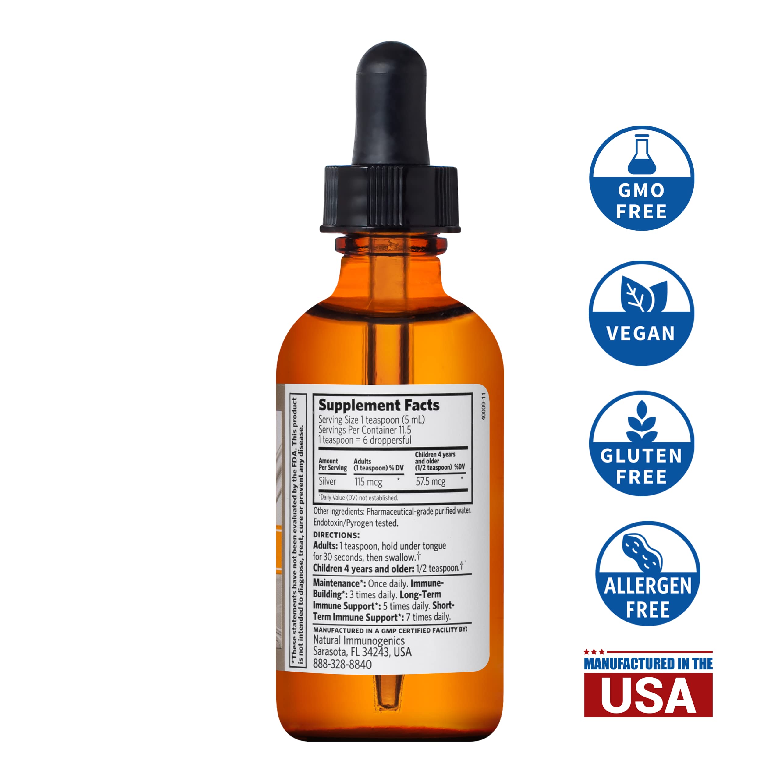 Argentyn 23 label close-up highlights purity and 23 ppm formulation