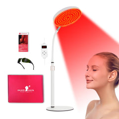 Arikashin face red light lamp front view for at home facial sessions.