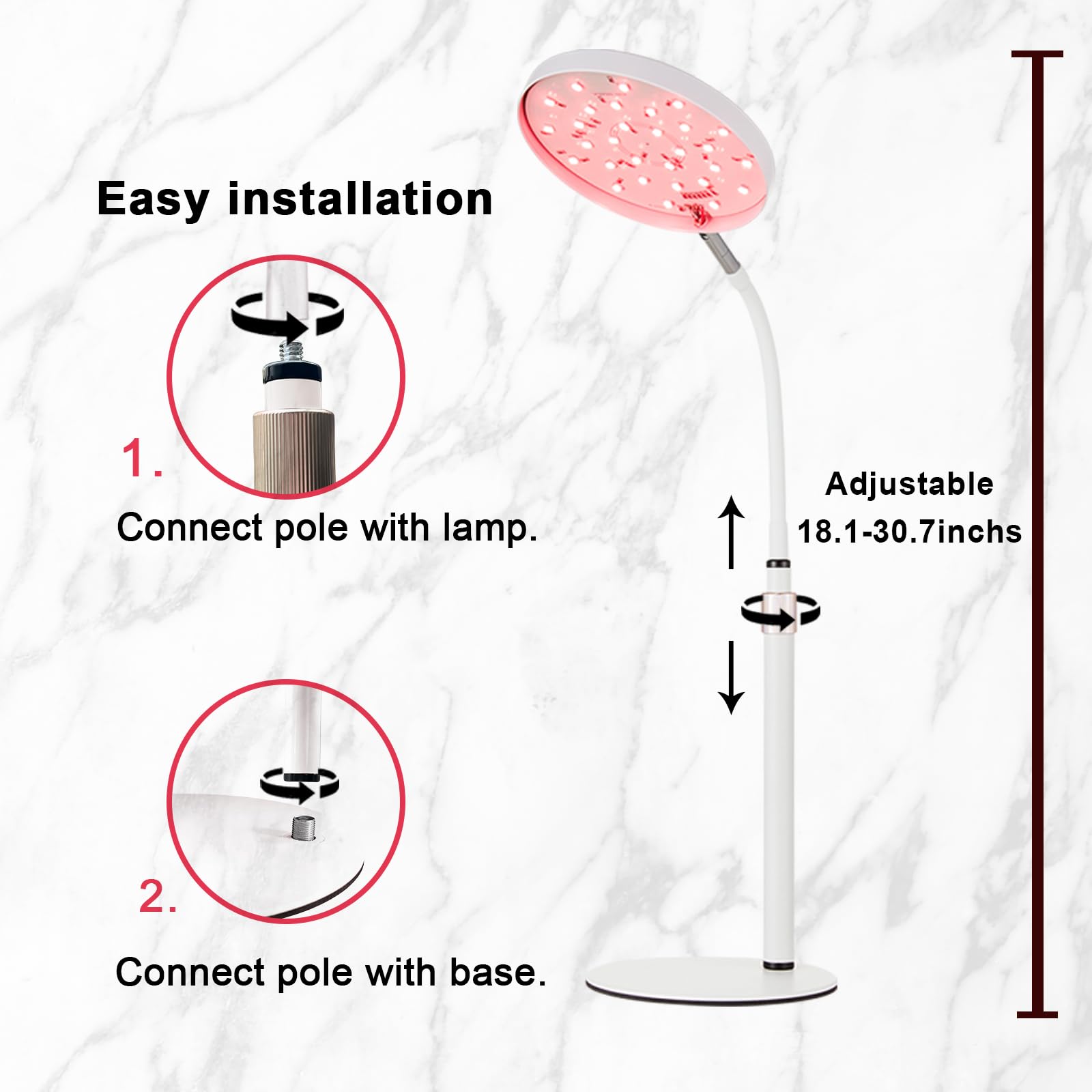 Arikashin gift ready red light lamp for skincare enthusiasts.