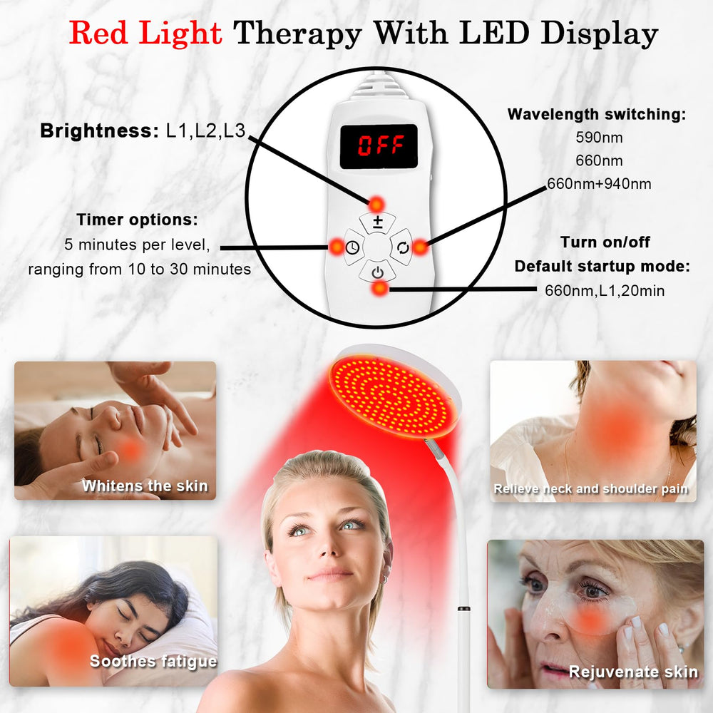 Arikashin home use red light lamp designed for convenient skincare at home.