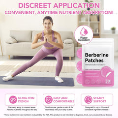 Arkture Berberine Patches ingredients label emphasizes cinnamon and pomegranate extracts