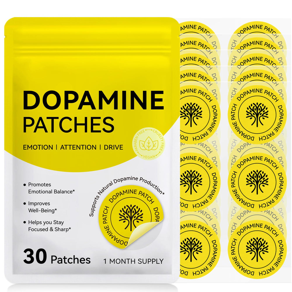 Arkture Dopamine Patches packaging highlighting plant-based mood support.