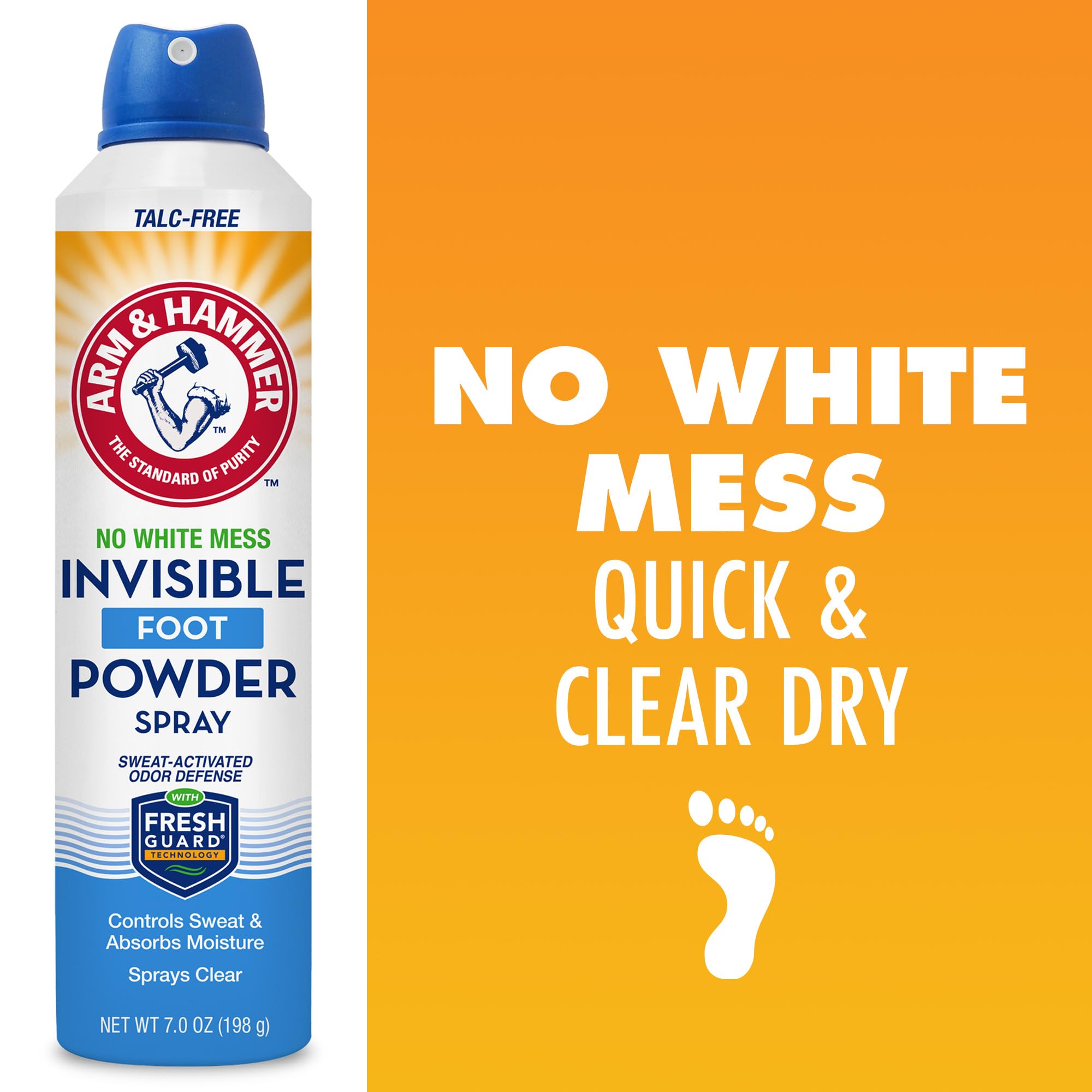 Feet feel fresh thanks to ongoing odor control throughout the day