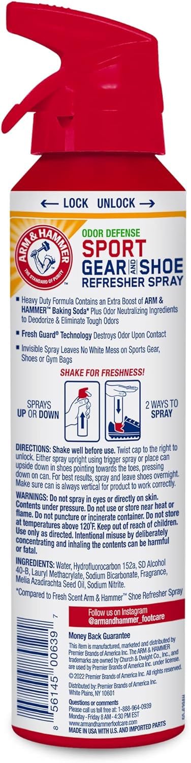 Arm & Hammer upside-down trigger reaches inside shoes for deep refresh