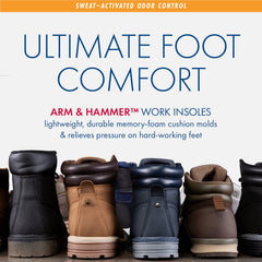 Arm & Hammer arch-support with contoured heel cup cushions feet