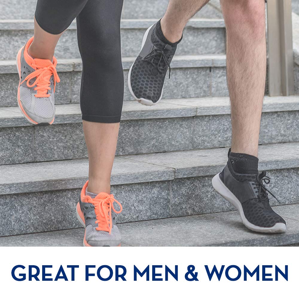 Arm & Hammer memory foam insoles contouring to the foot for cushioned steps.
