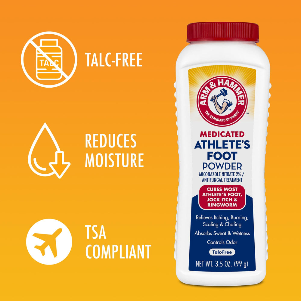 Arm & Hammer Polvo para pies con bicarbonato para comodidad diaria.