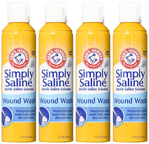 Arm & Hammer Simply Saline Wound Wash pack of 4 for convenient home use