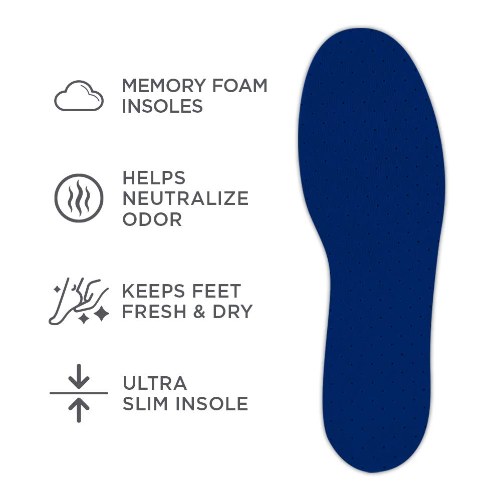 Arm & Hammer Soft Step insoles inside a shoe demonstrating comfortable arch support.