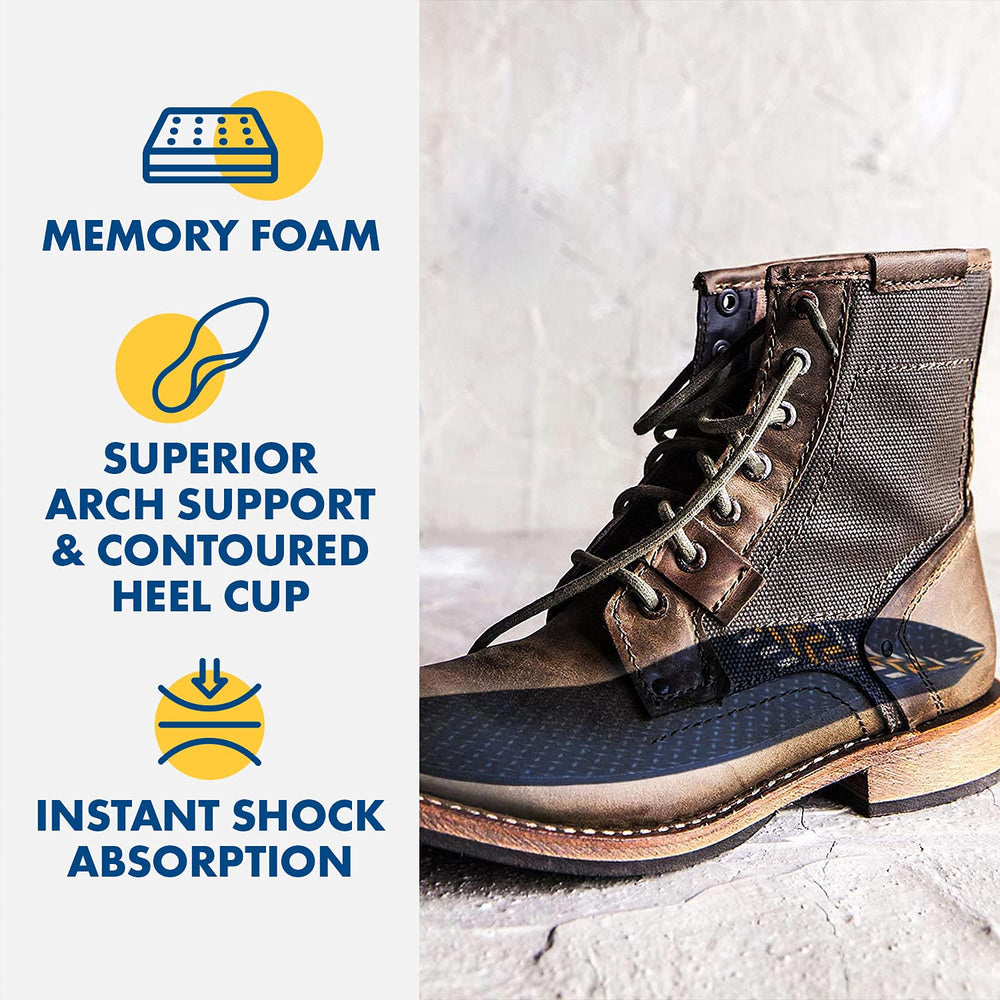 Arm & Hammer work insoles fit boots and sneakers for all-day wear.