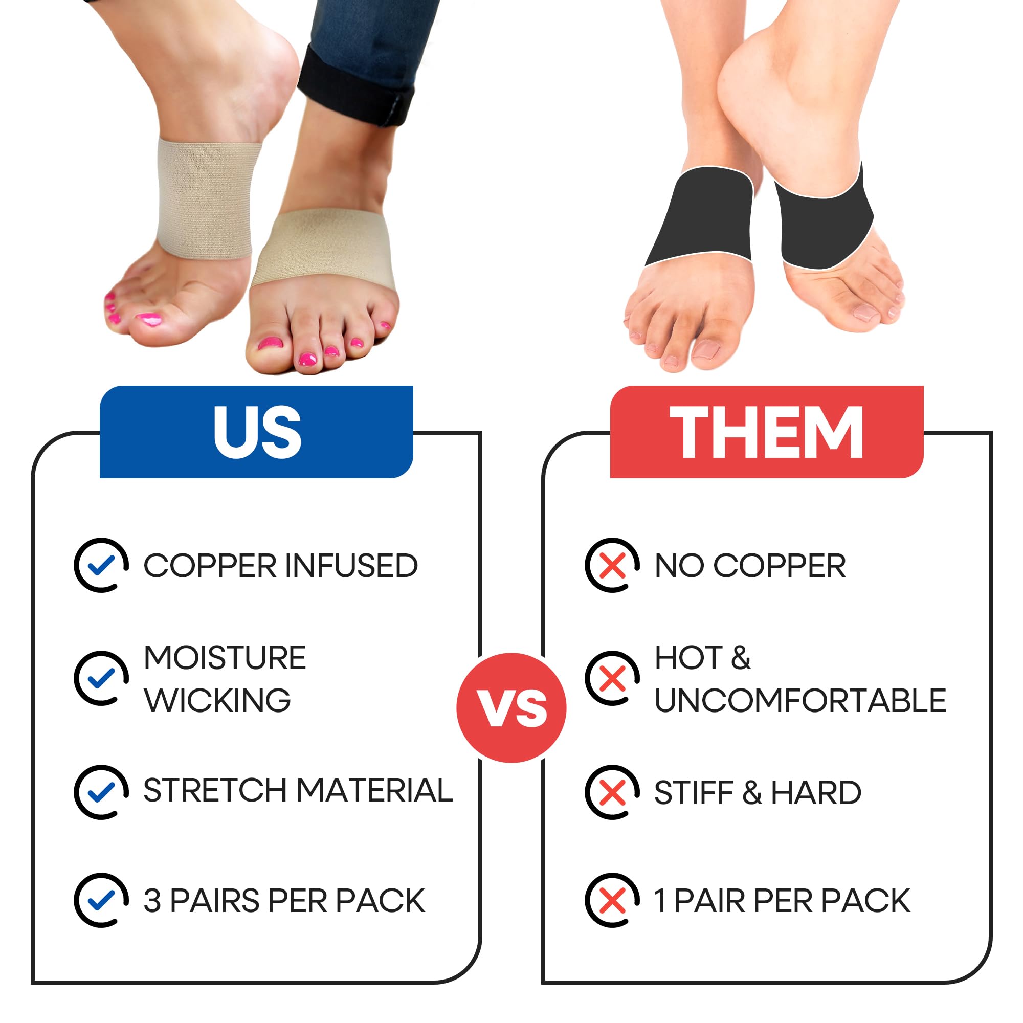 Armstrong America arch band for walking sessions delivers comfortable arch support.