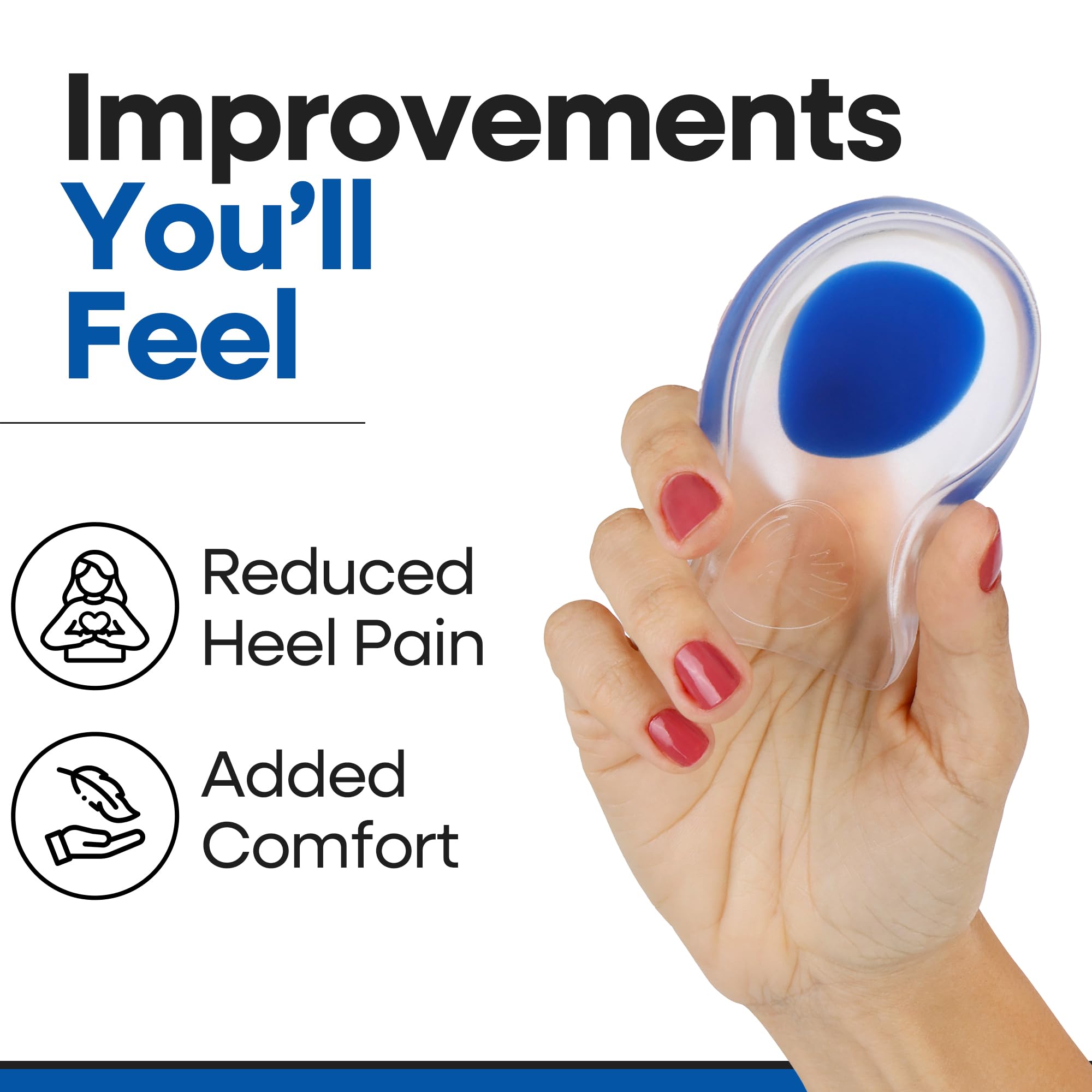Armstrong America unisex heel pads help relieve sore feet in running and standing.