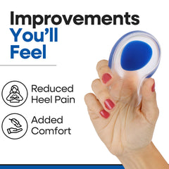 Armstrong America unisex heel pads help relieve sore feet in running and standing.