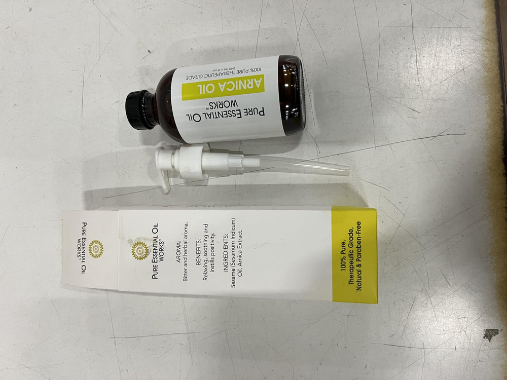 Herbal bitter aroma of Arnica Oil enhances sensory experience.