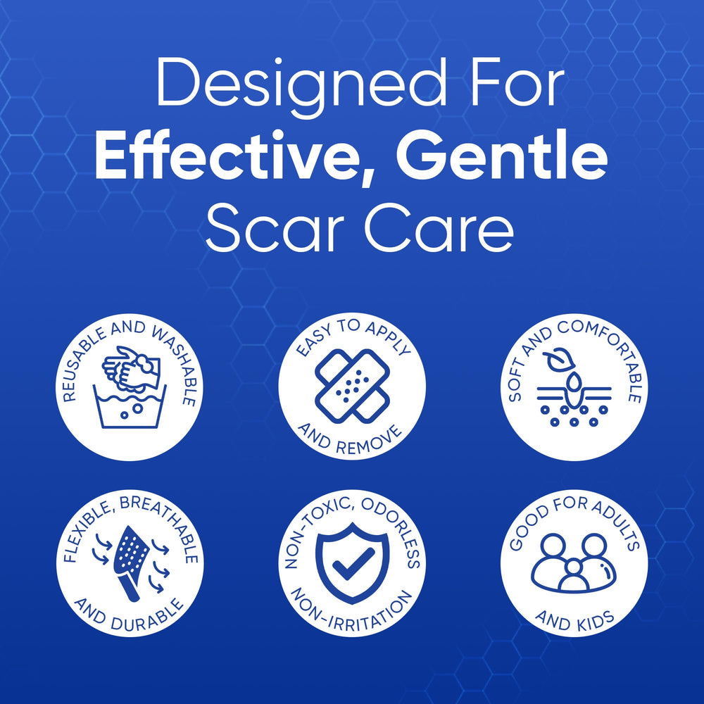 Aroamas Scar silicone sheet close-up highlighting medical-grade silicone