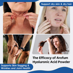 Arofum HA powder dissolving in water to create a DIY serum