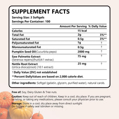 Arofum saw palmetto extract 4 to 1 potency label showcased.