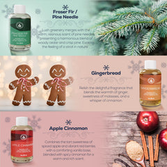 AROMA COUNTRY Fraser Fir Pine Needles diffuser oil bottle for fresh evergreen ambience.
