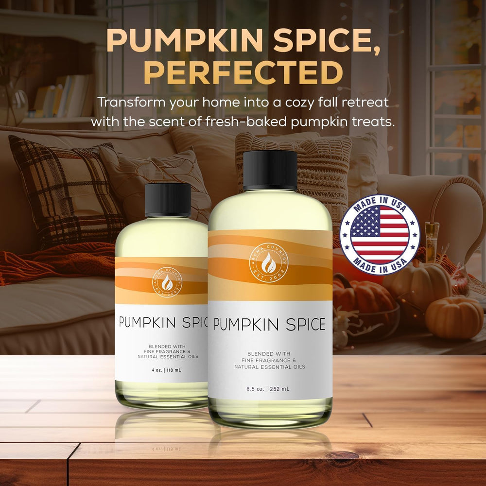 AROMA COUNTRY Pumpkin Spice diffuser oil pour for simple fragrance setup