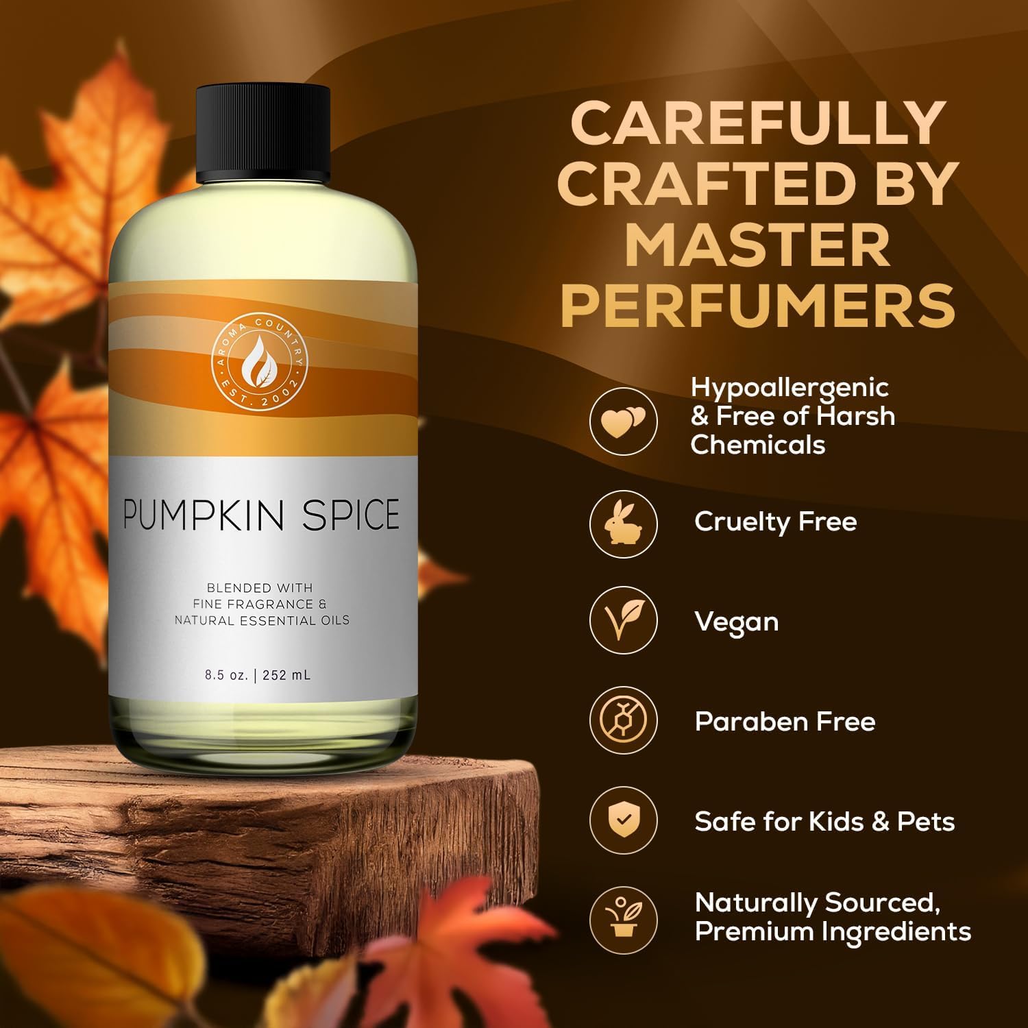 AROMA COUNTRY Pumpkin Spice diffuser oil enhances living room ambiance