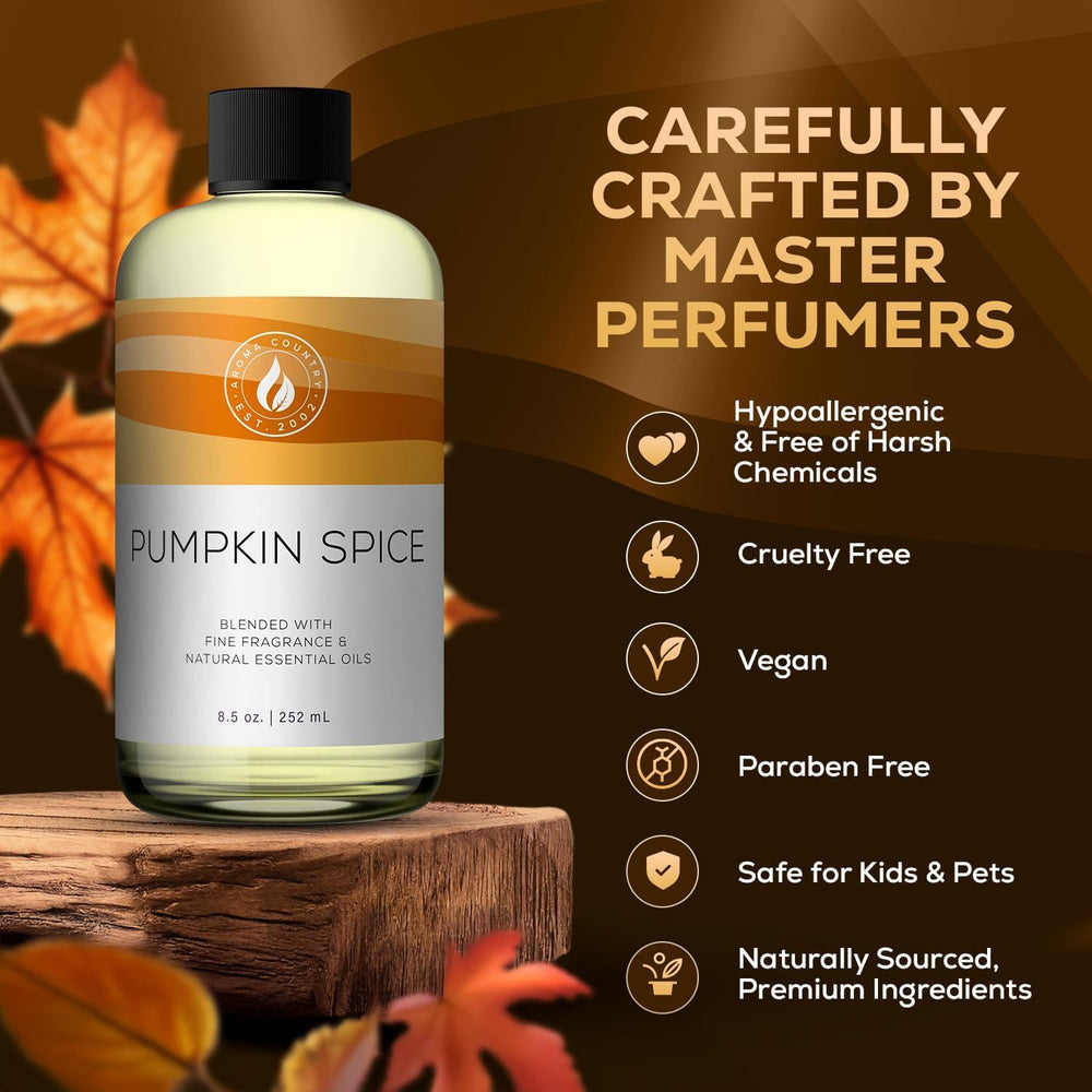AROMA COUNTRY Pumpkin Spice diffuser oil enhances living room ambiance