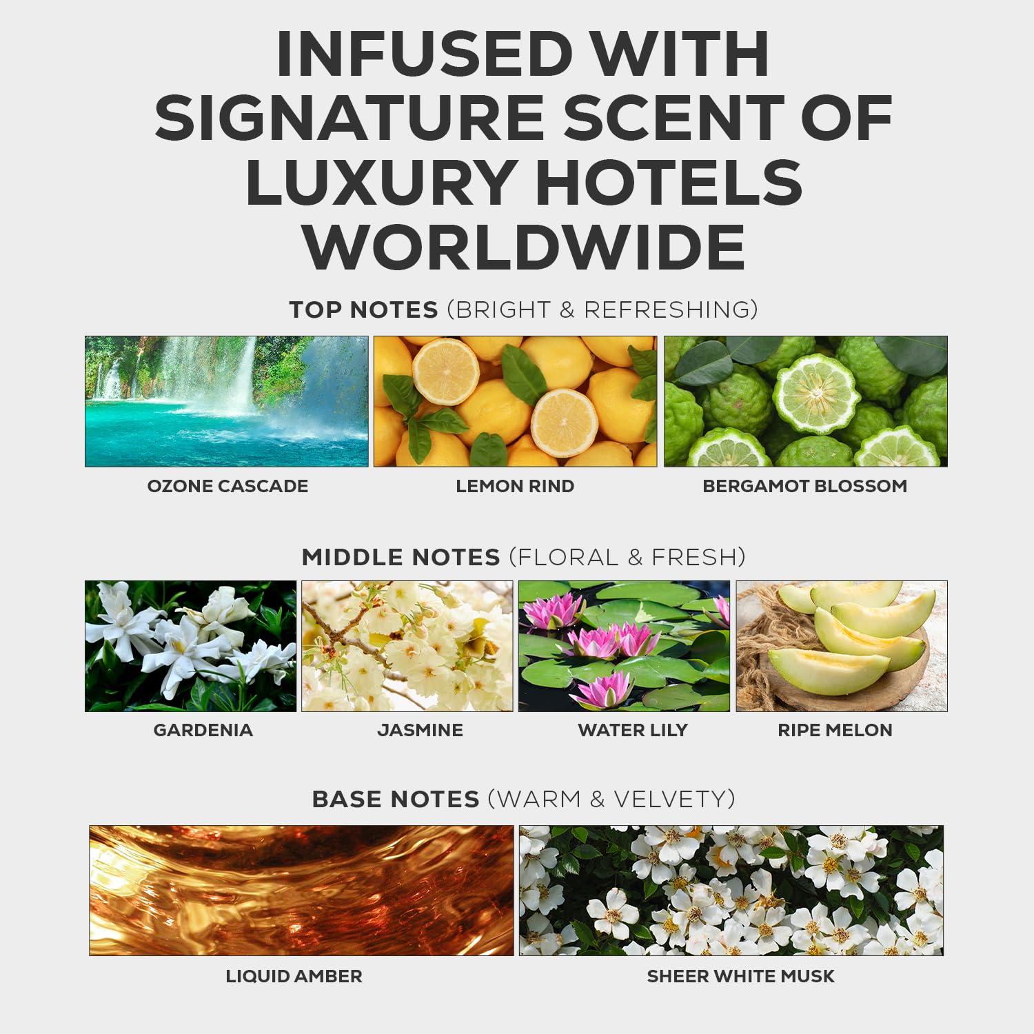 AROMA COUNTRY Ritzy bathroom diffuser setup enhances a fresh spa-like vibe.