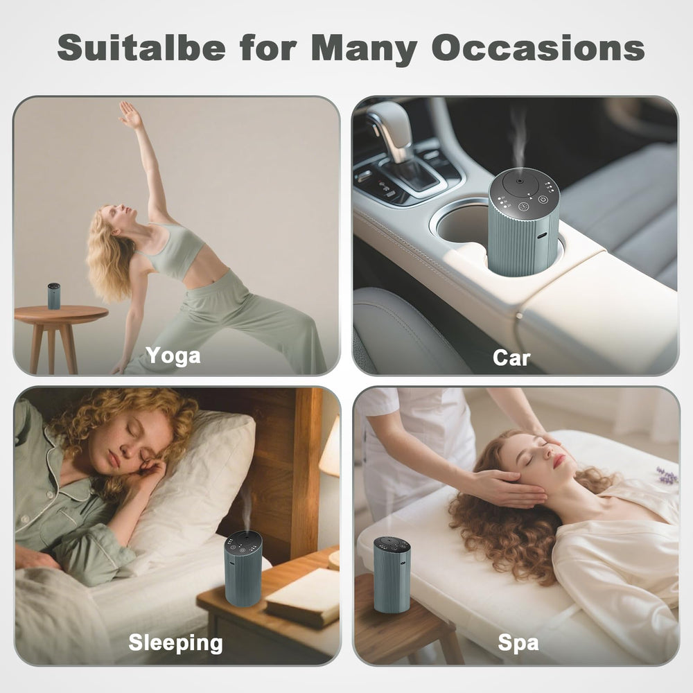 Aroma Diary four-timer diffuser in use, selecting 1/3/6H