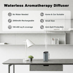 Aroma Diary diffuser panel close-up with touchscreen for easy setup