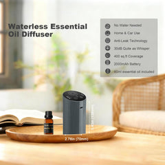 Aroma Diary diffuser on a desk showcasing portable aromatherapy for work.