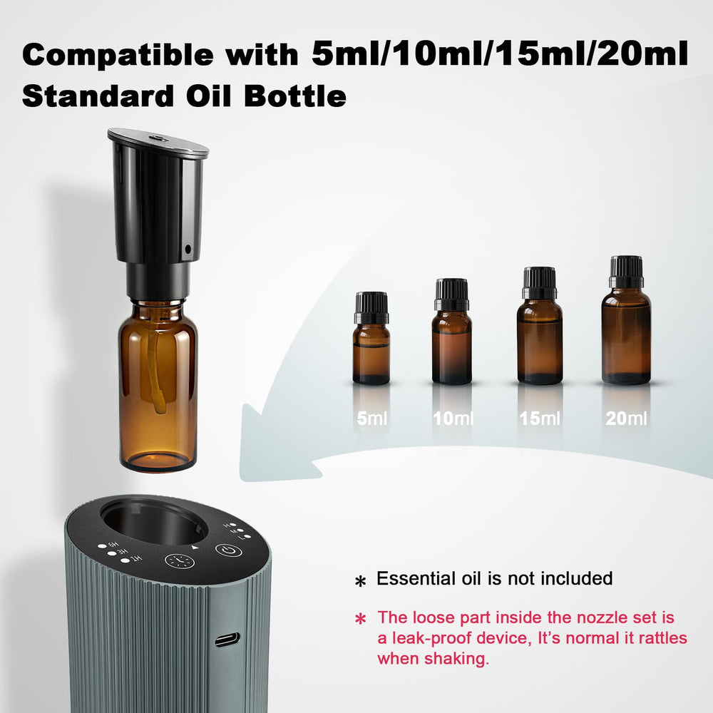 Aroma Diary diffuser with USB-C charge port, rechargeable and convenient