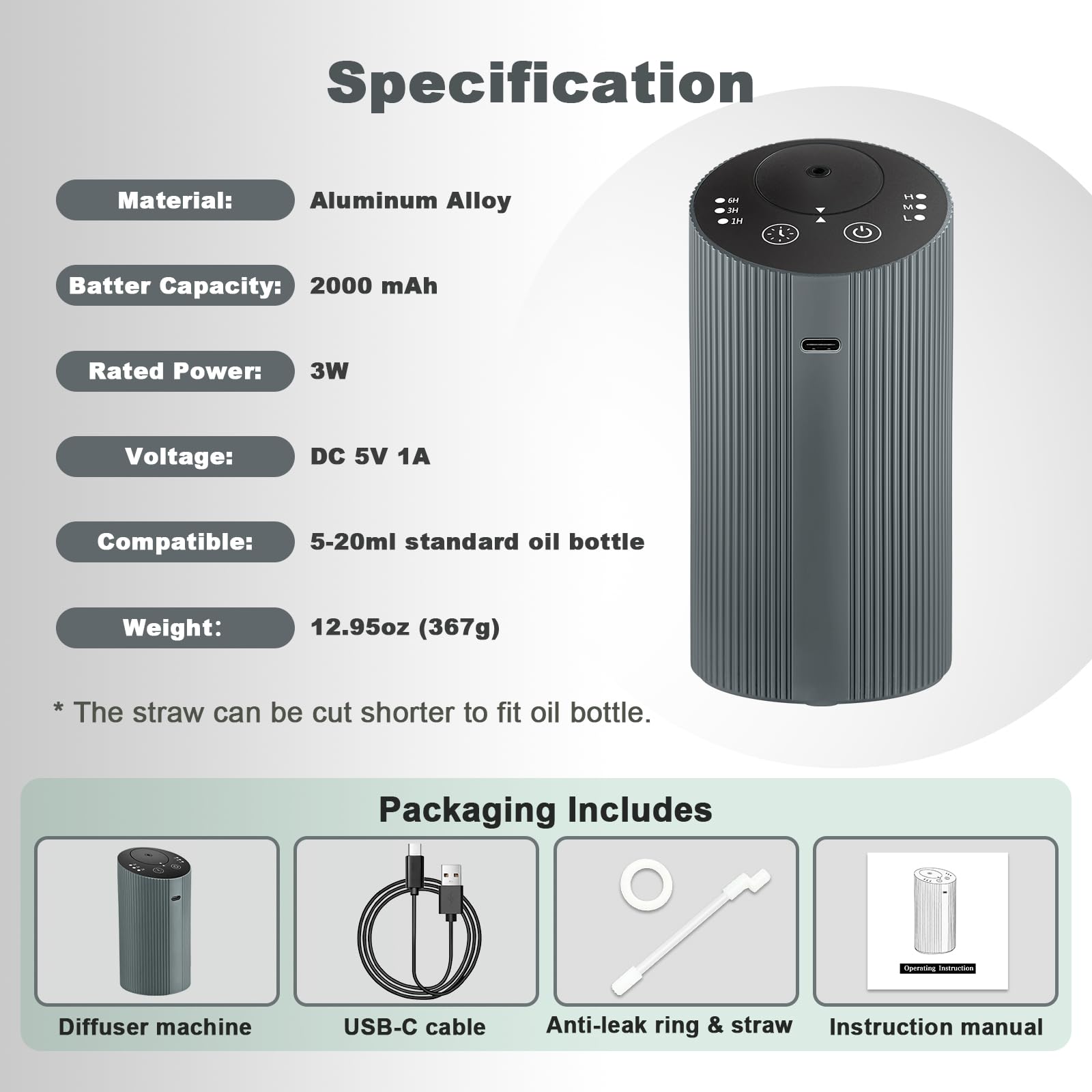 Aroma Diary whisper-quiet diffuser operating softly in living room