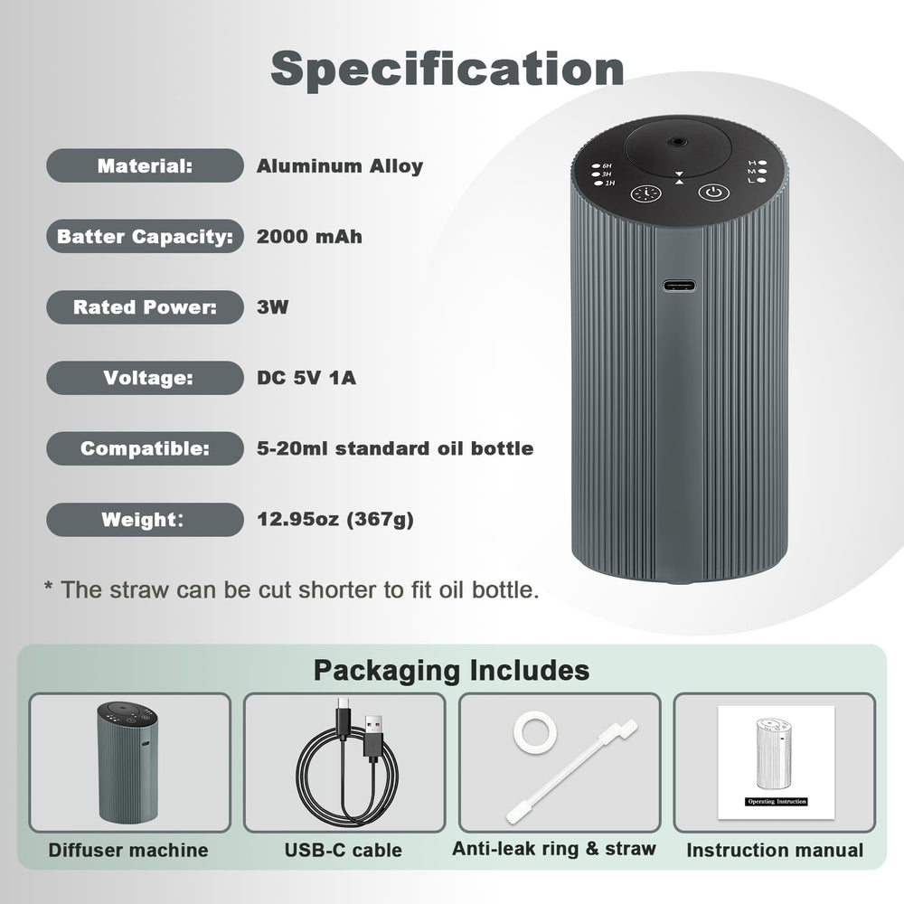 Aroma Diary whisper-quiet diffuser operating softly in living room