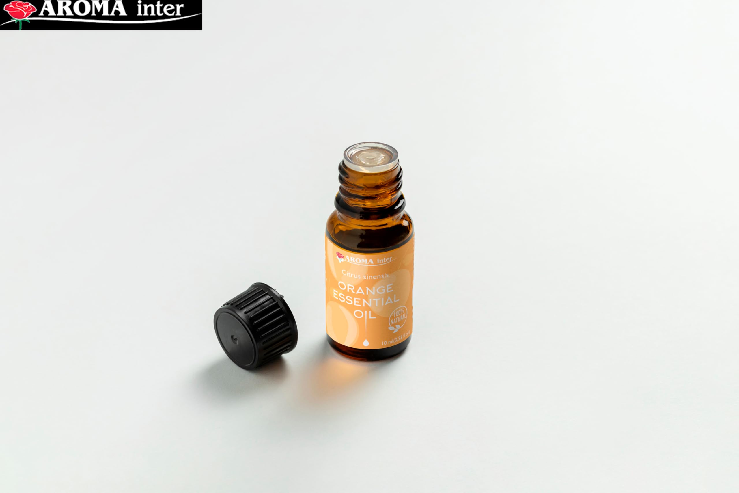 AROMA INTER Orange oil 10ml brightens rooms and homemade cleaners.