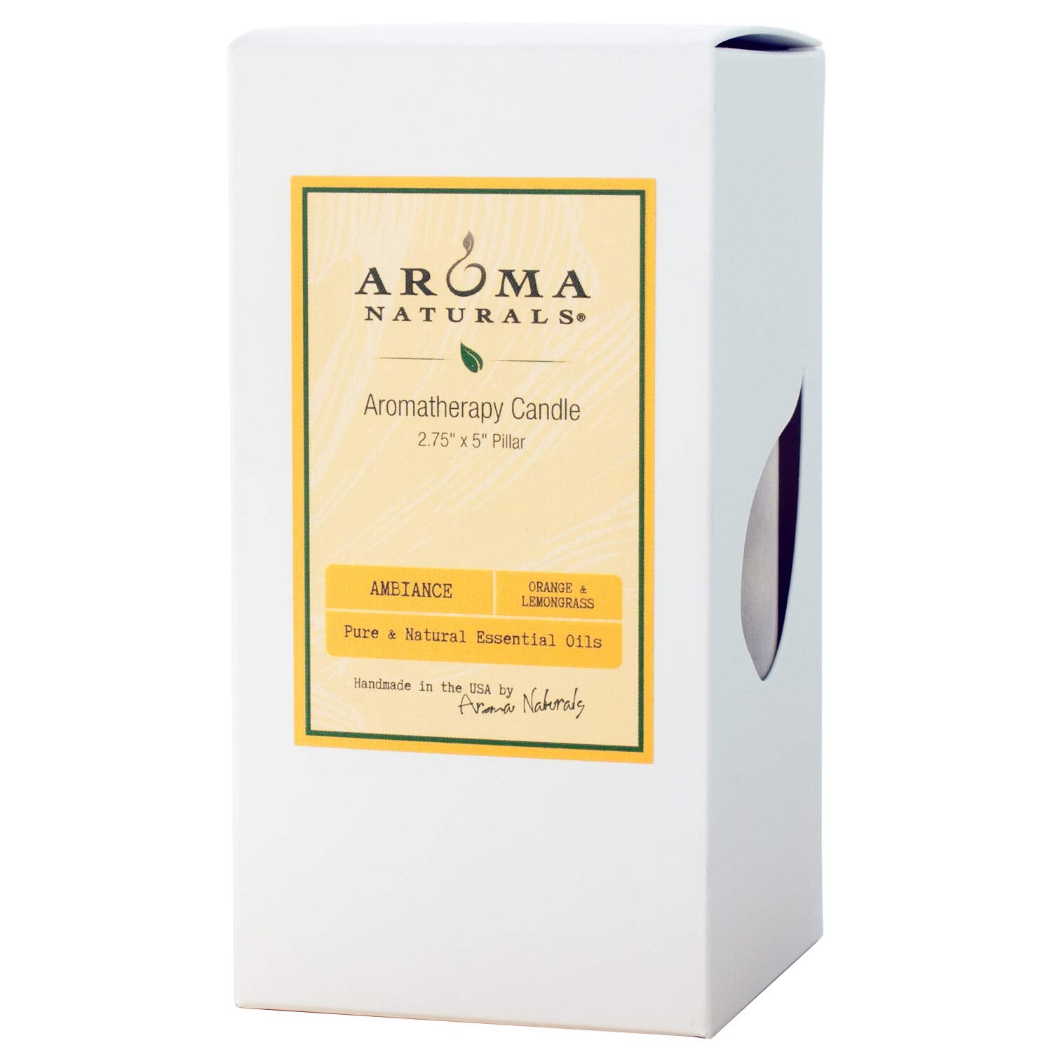 Aroma Naturals candle wick closeup shows all-cotton wick and clean burn.