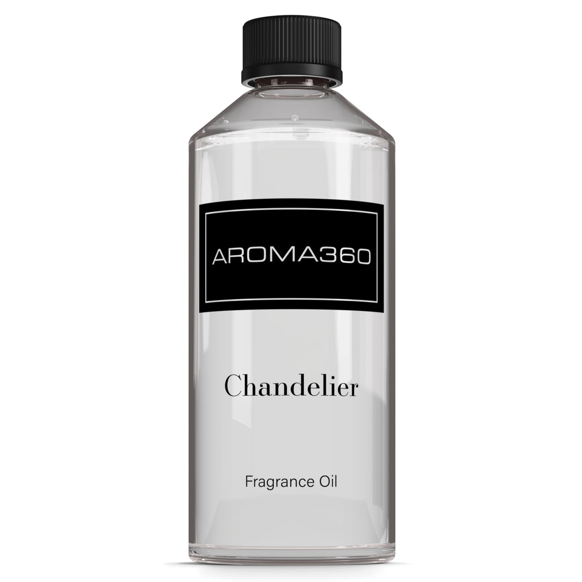 Aroma360 Chandelier fragrance oil bottle ready for diffusers and extended room aroma.
