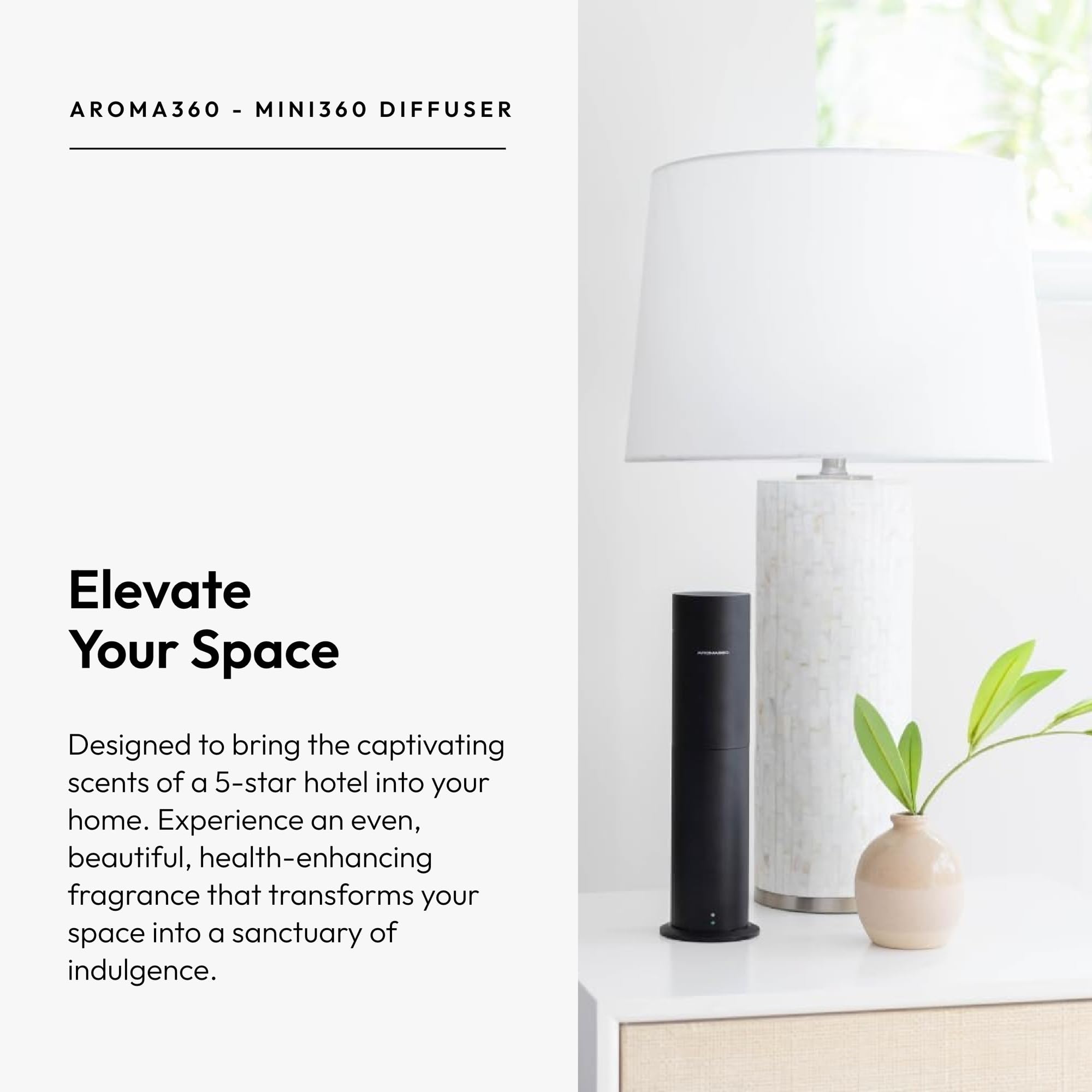 Aroma360 Mini Pro Diffuser heatless atomizing close-up preserves oil quality