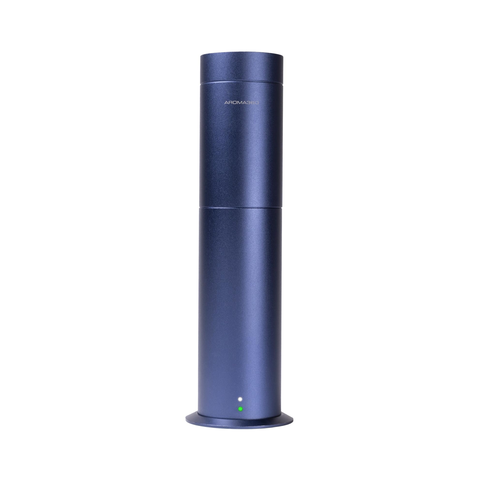 Aroma360 Mini Pro Scent Diffuser in blue, compact design for small spaces.