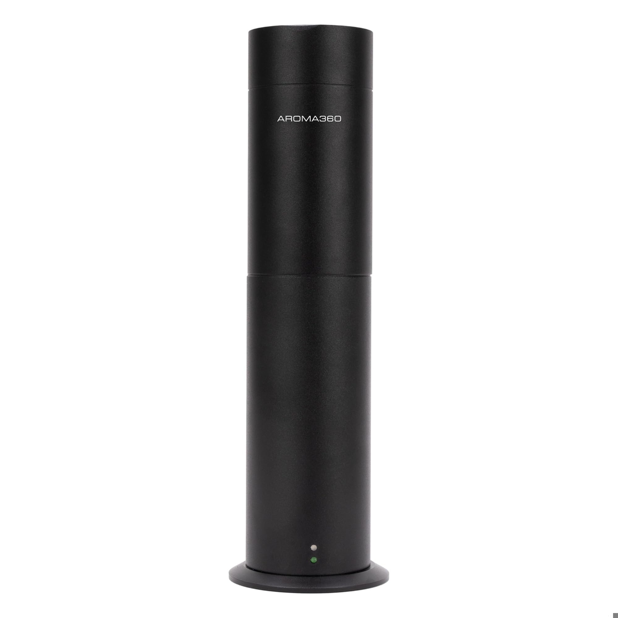 Aroma360 Mini Pro Scent Diffuser in Midnight Black enabling heatless diffusion for lasting home fragrance.