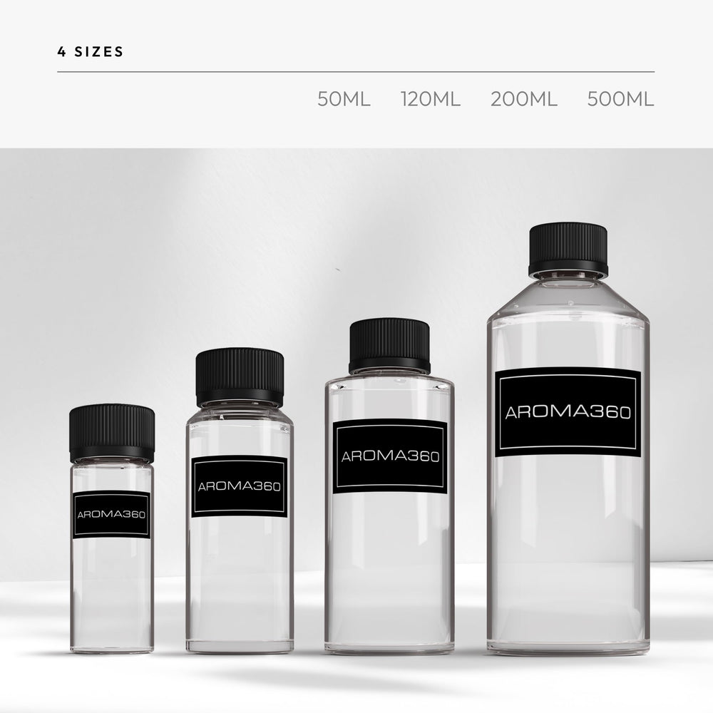 Aroma360 oil formula blends essential oils with perfume-grade fragrance.