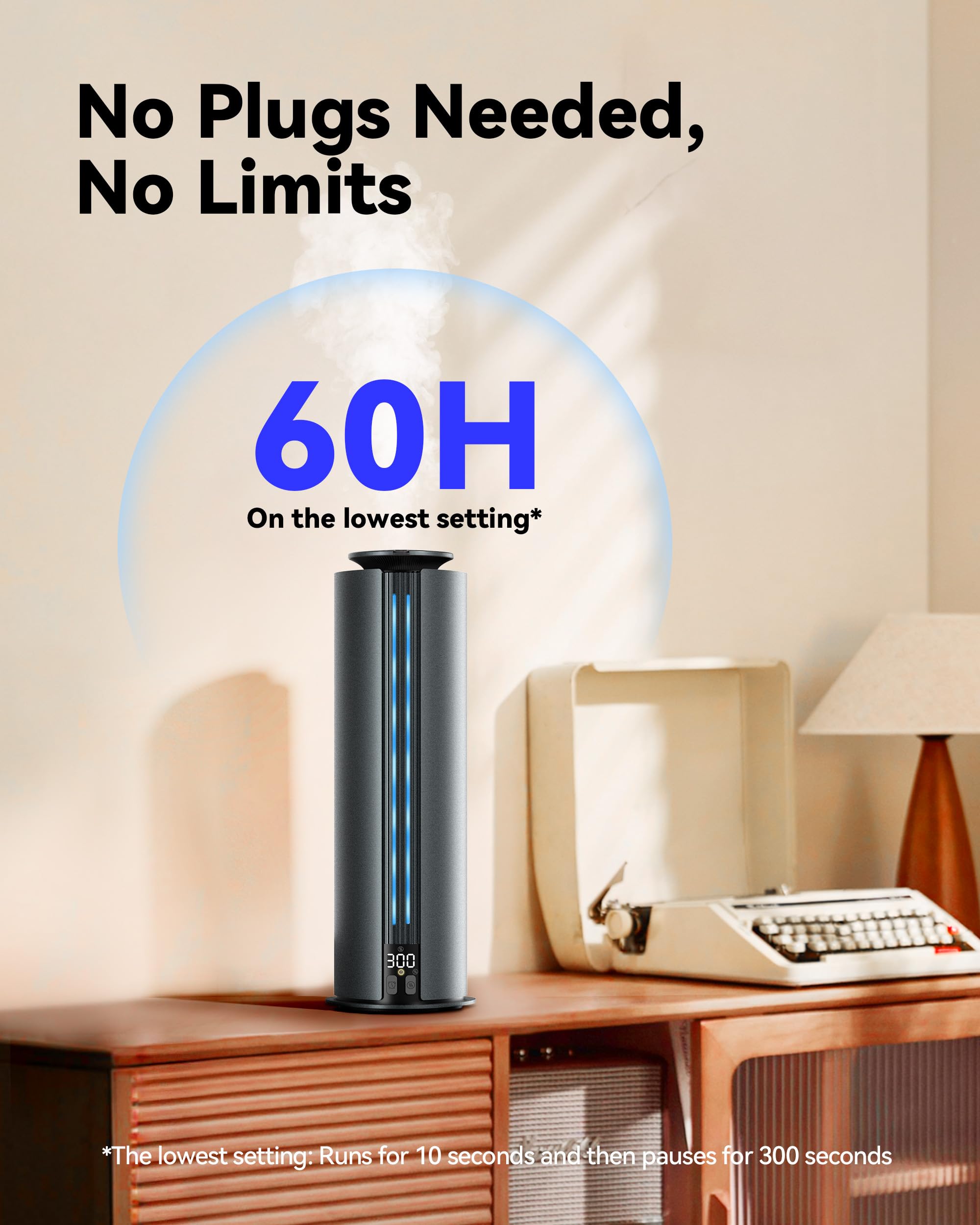 Aromadd diffuser with 100ml capacity for longer fragrance between refills