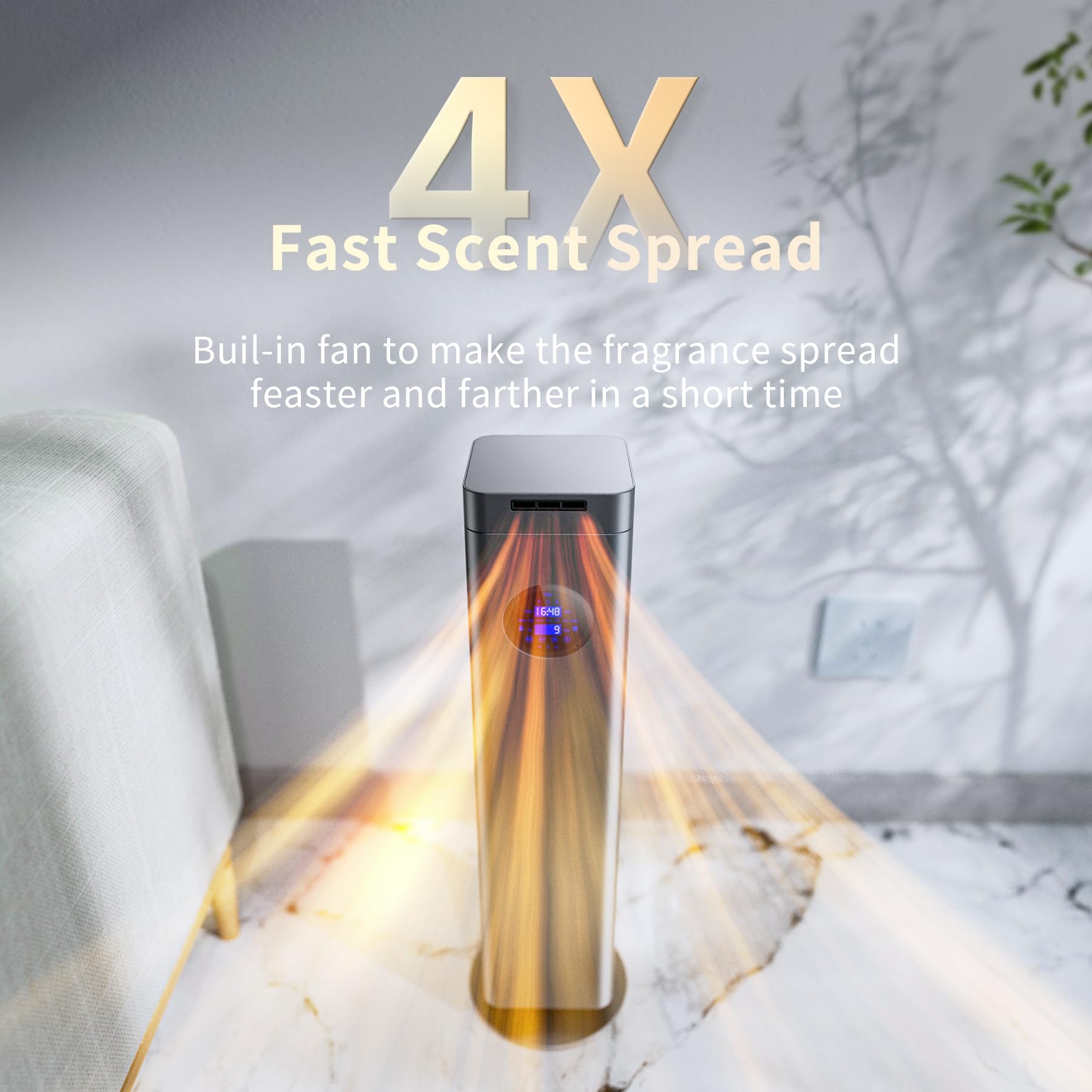 Aromadd 1500ml app control via Bluetooth or Wi-Fi for scheduling