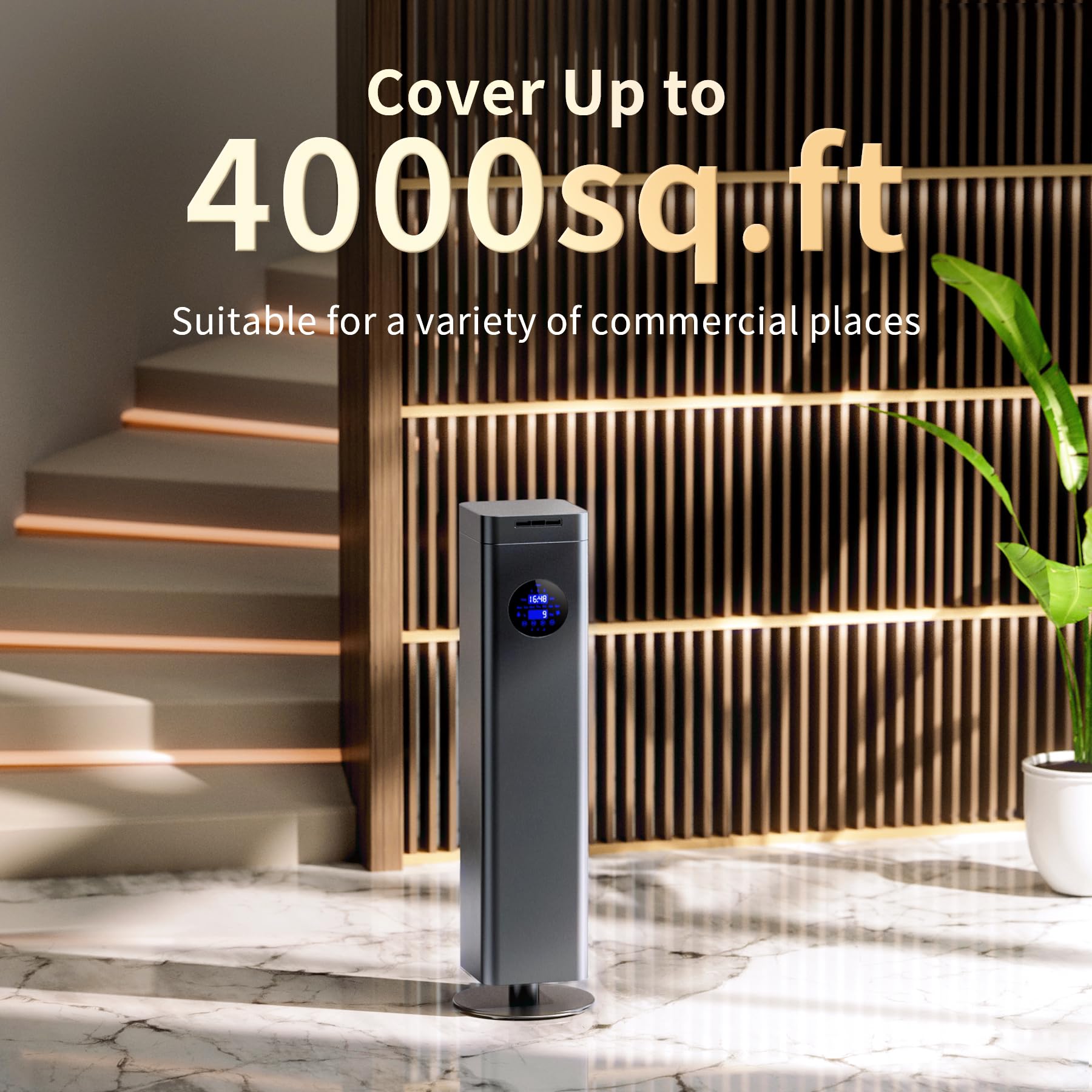 Aromadd 1500ml floor-standing design adds elegant ambiance in a room