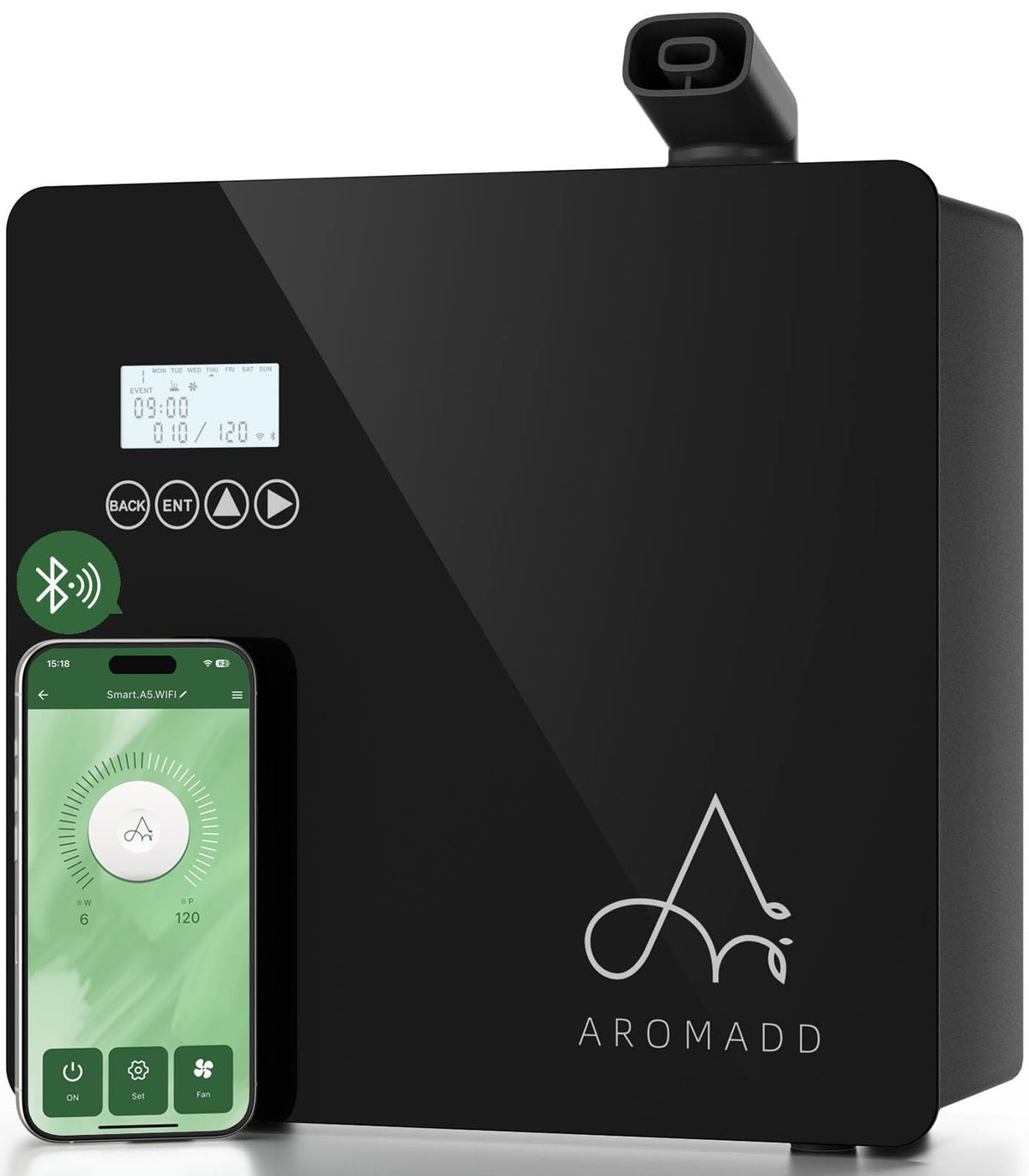 Aromadd 2025 upgraded diffuser demonstrates broad coverage for large rooms.