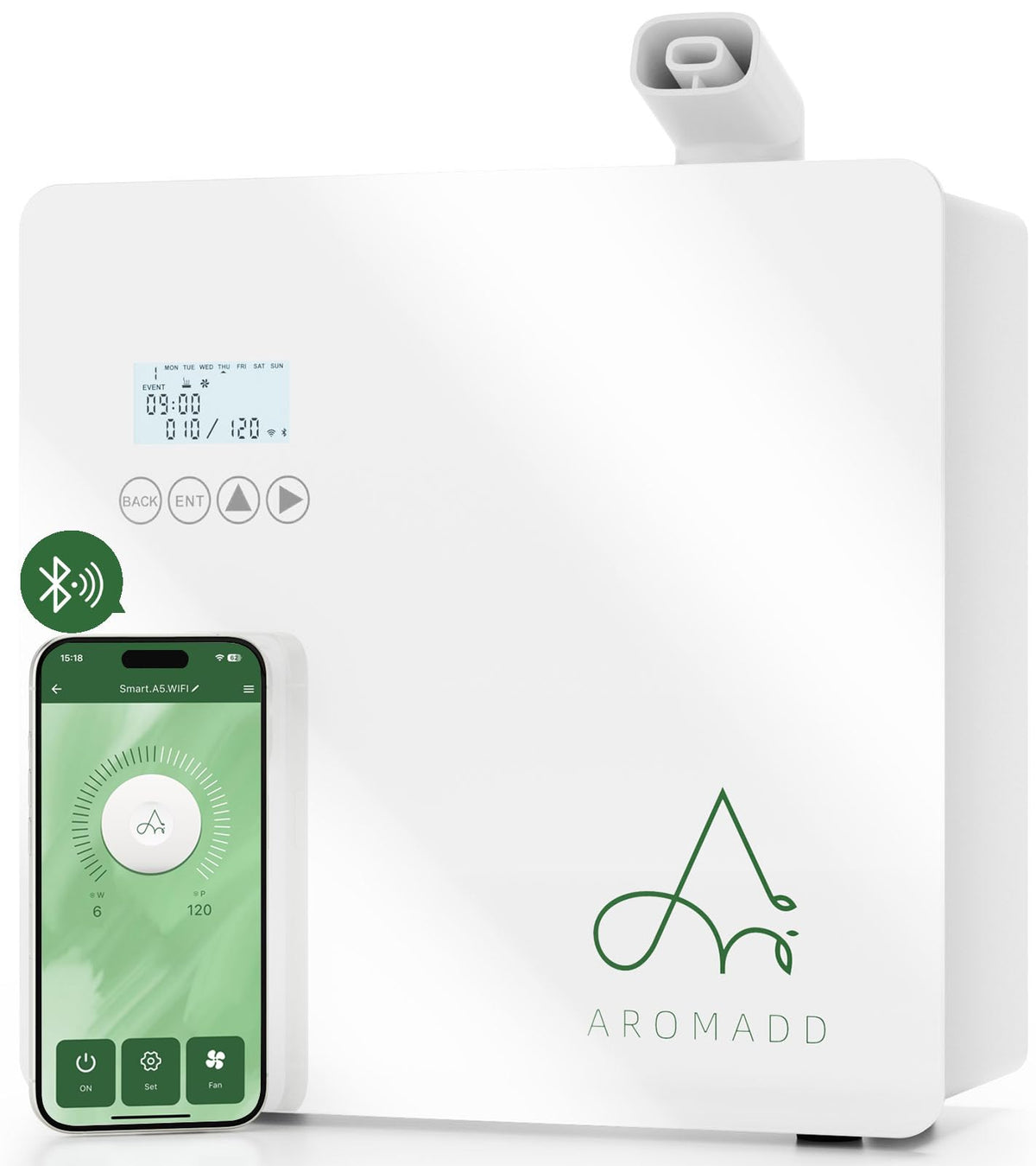 Aromadd 2025 upgraded diffuser front view for sleek home scenting