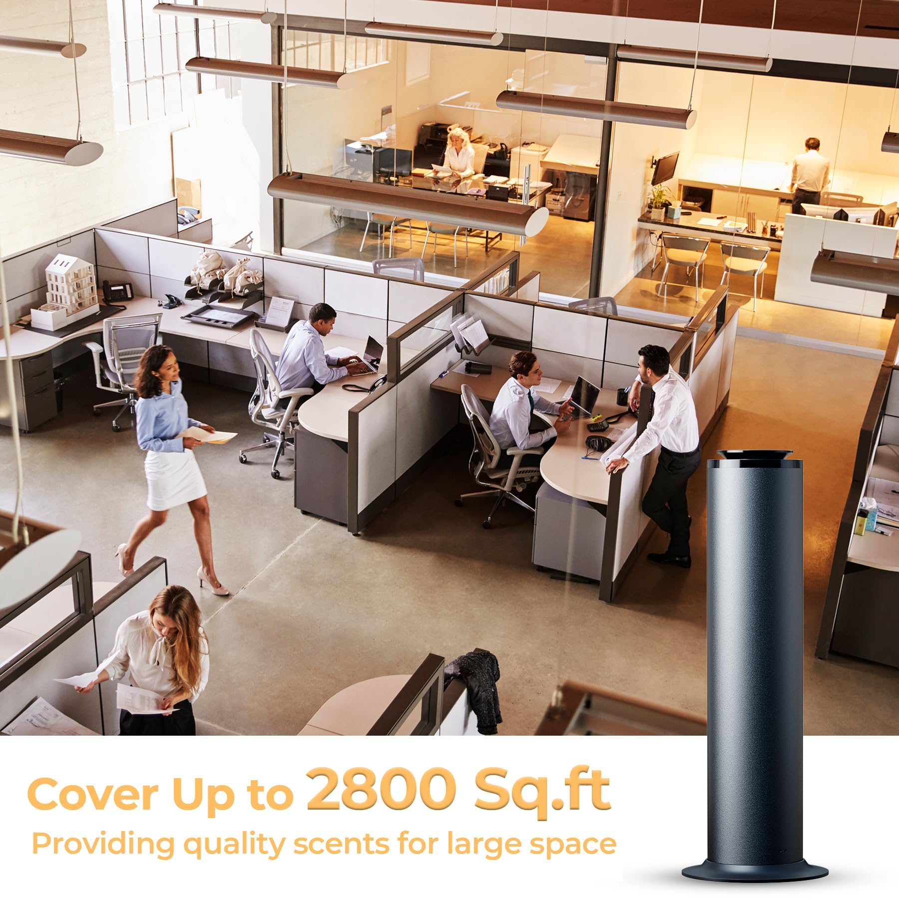 Aromadd app-connected diffuser with WiFi for scheduling and on-demand control