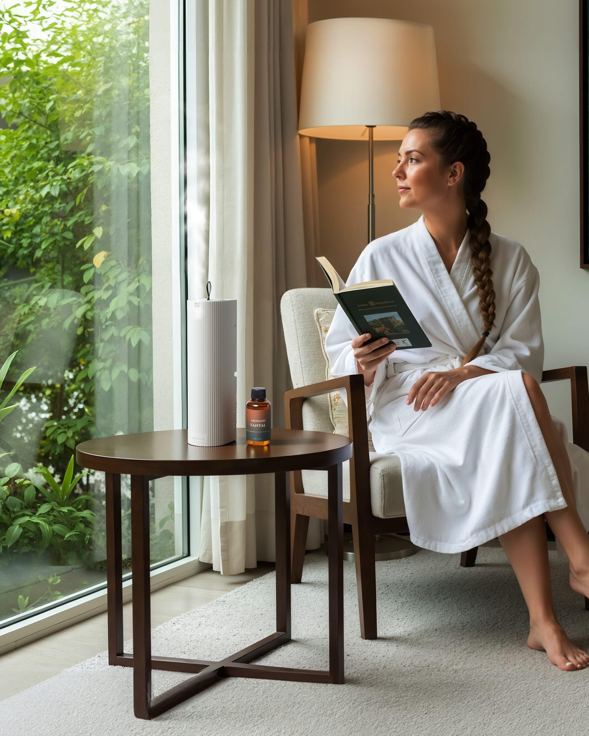 Aromadd Santal diffuser oil evokes luxury hotel ambience across your space.