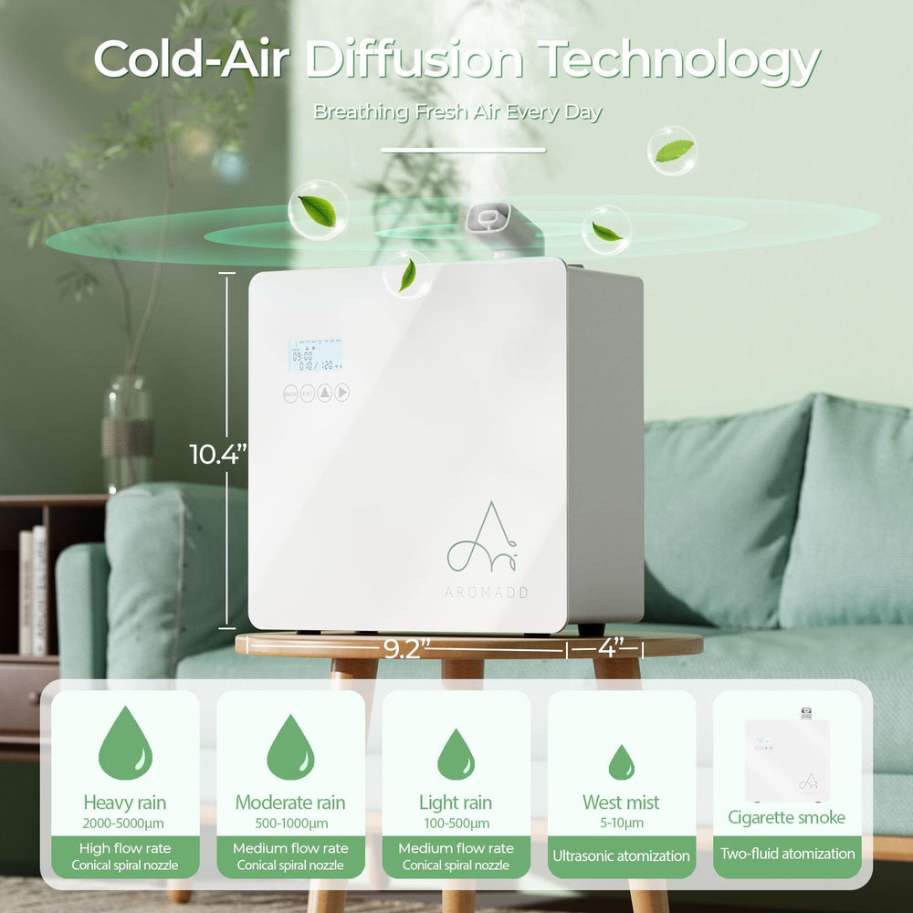 Aromadd silent atomizer delivers quiet operation