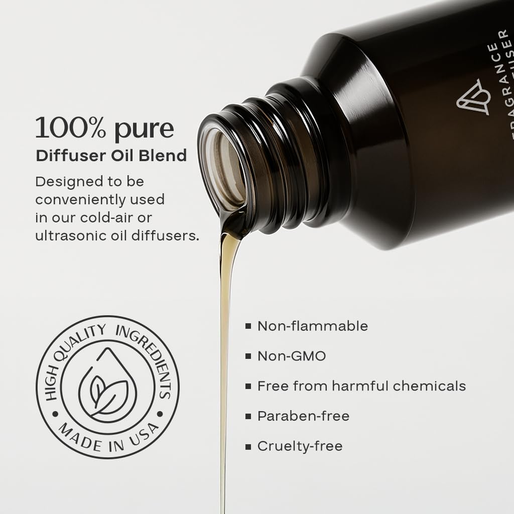 AROMAPLAN Clean Breeze bottle pour suggests outdoor-fresh notes for airy interiors